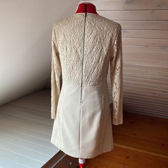 Anthropologie Cream Lace Dress Plenty by Tracy Reese - Picture 3 of 12